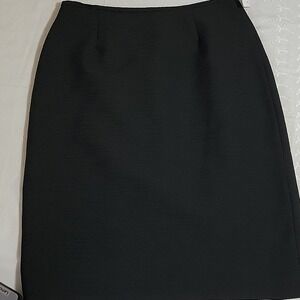 Isabella Suits Womens Black Textured Pencil Skirt Size 8 Professional‎ Lined